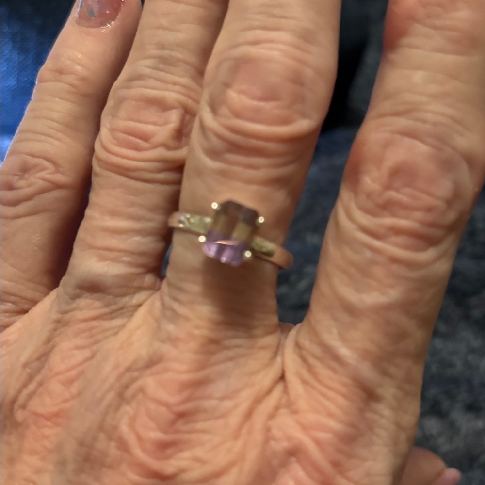 AMETRINE IN STERLING SILVER. Size 8 - Picture 6 of 7